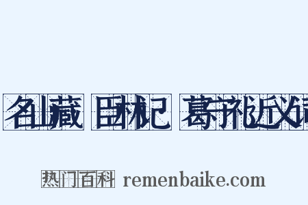 名山藏·臣林记·葛守礼近义词是什么意思的图片